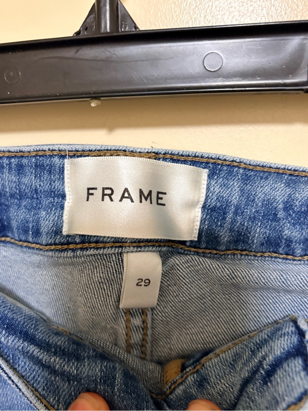Frame Denim Light Blue Flare Crop Jeans - Picture 6 of 9